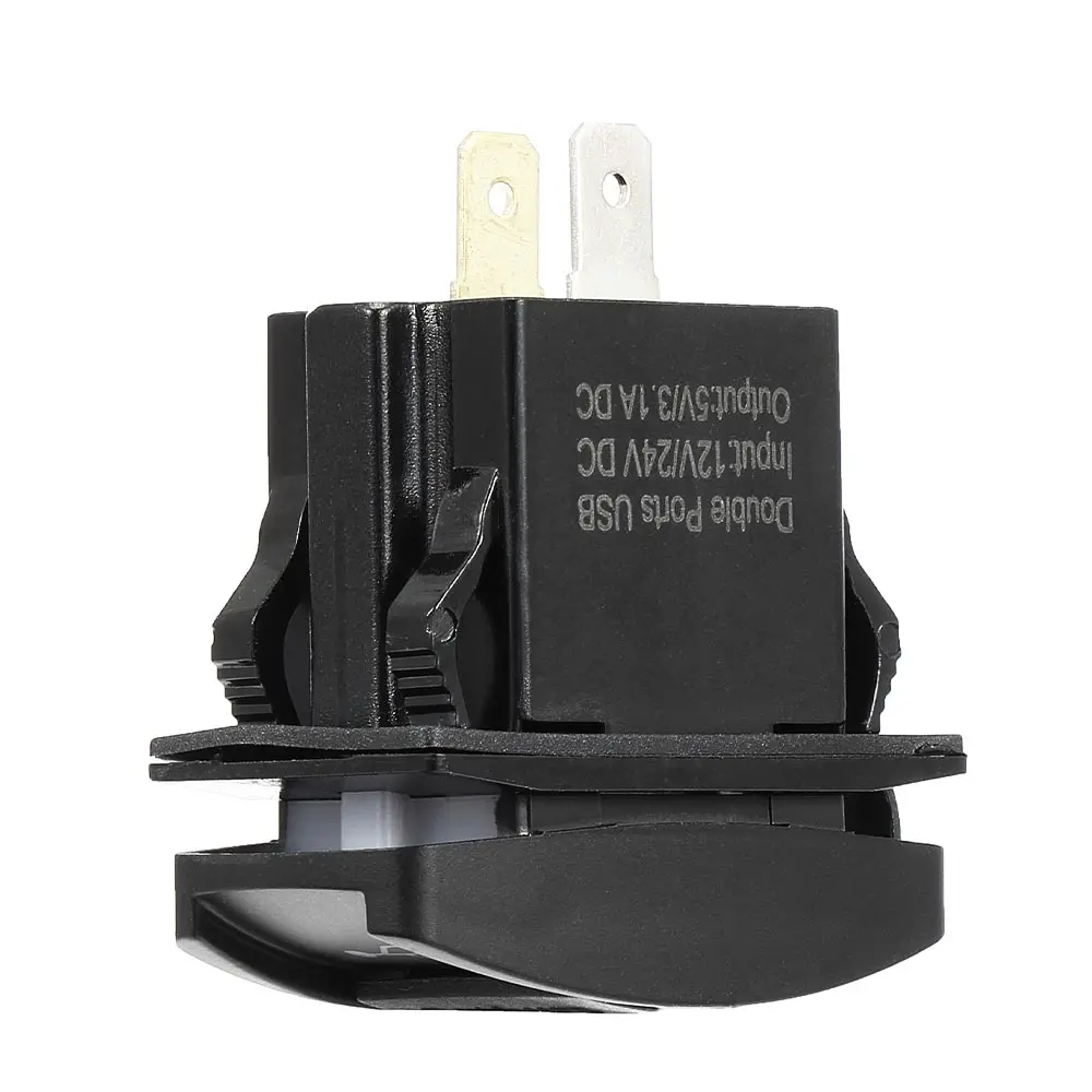 12V и 24V ATV USB Зарядное устройство с подсветкой кулисный переключатель для Can am для Джон Дир Polaris RZR 900 800 1000 мотоцикла для зарядки