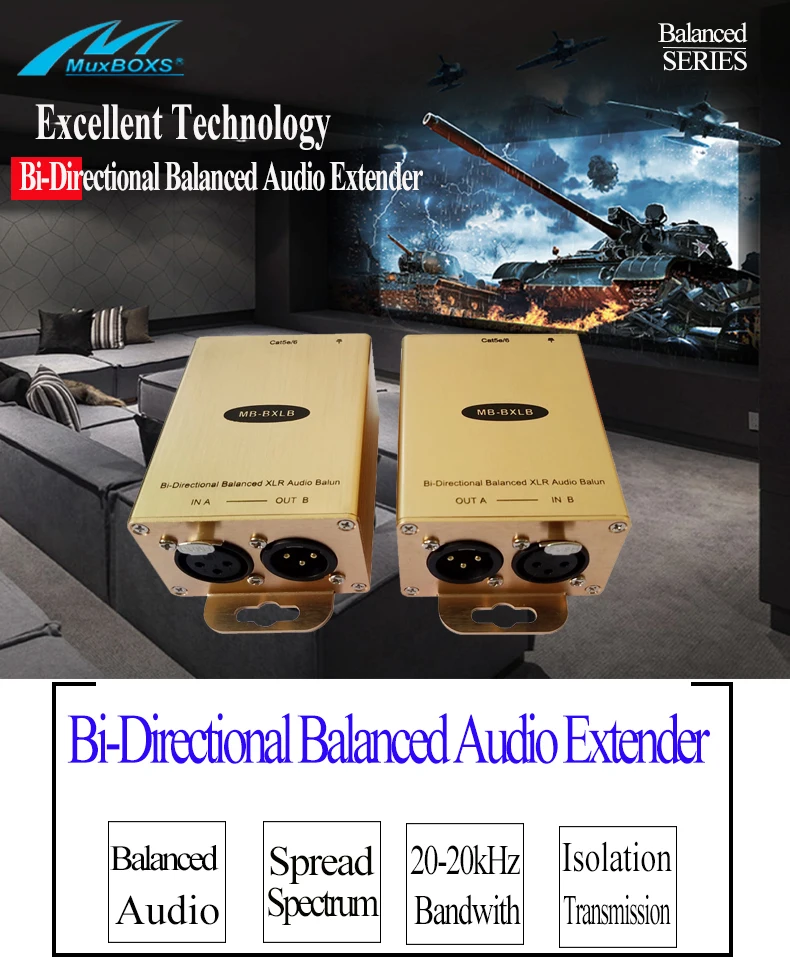 Pro аудио к RJ45 адаптеру равновесные наушники по Cat5/6 конвертер XLR аудиоудлинитель(одна пара