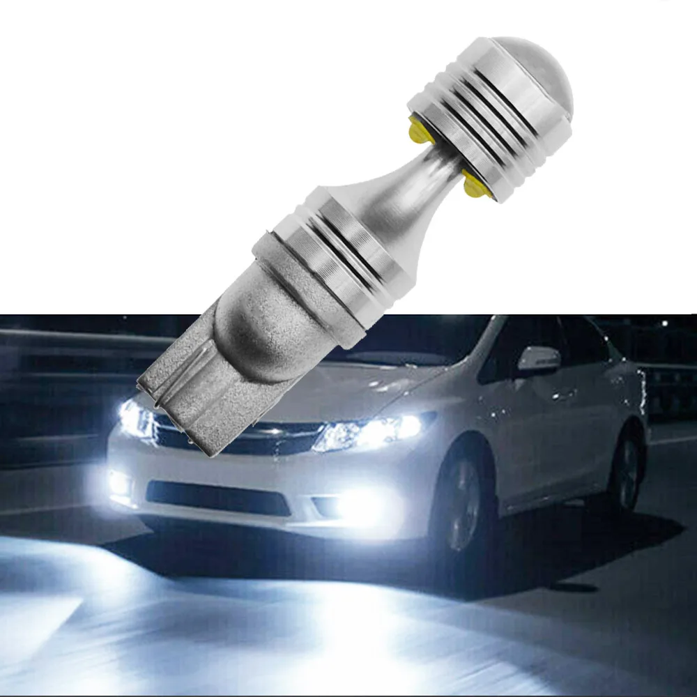 

1pcs T10 canbus decoding W5W XBD 30W 6 lights High power white spare reversing width lamp daytime running Warning light LED BAR