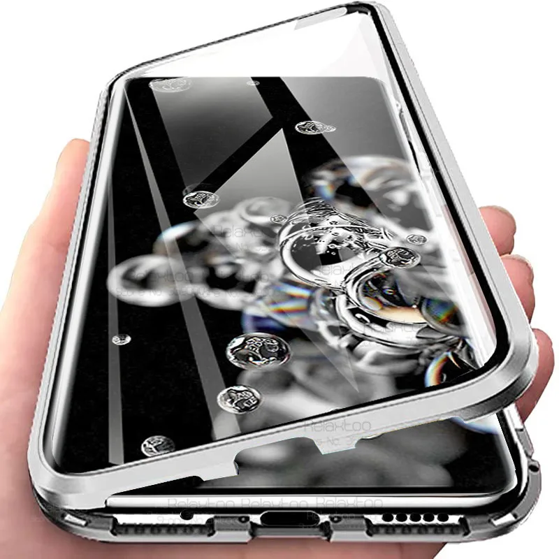 Чехол для samsung s20 ultra чехол с полным покрытием на 360 ° Магнитный флип galaxy plus + s 20