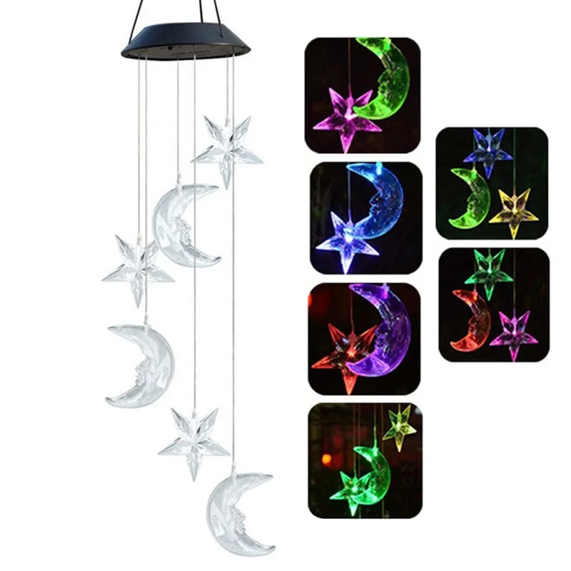 

Solar Wind Chimes Light Landscape Lamp Yard Outdoor Durable Festival Garden Xmas Decor Super Bright Color Changing Romantic