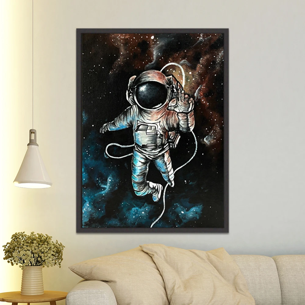 

Classic Astronaut Space Dreaming Stars Limit Oil Painting Art Canvas Wall Pictures for Living Room and Prints Home Decortion