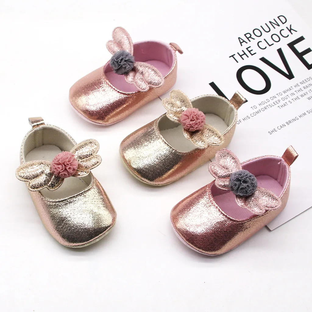 

Baby Girls Prewalker Bow Applique Single Shoes Princess Shoes Infant Newborn Summer Princess Party Wedding Shoes