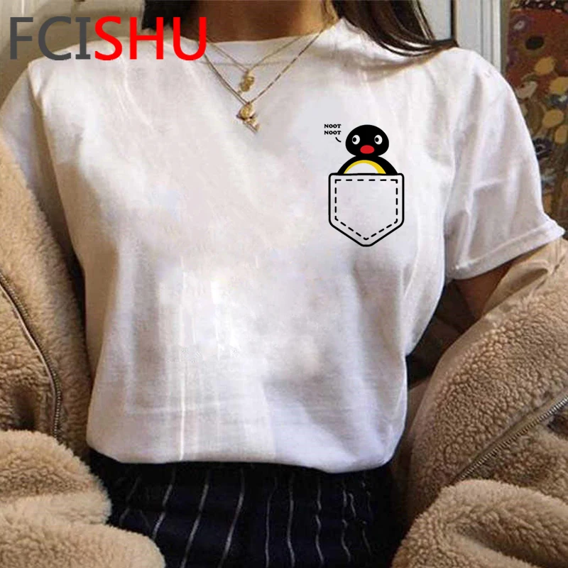 Noot Graphic футболка унисекс для мужчин и женщин Nootnoot забавная мультяшная Pingu Аниме
