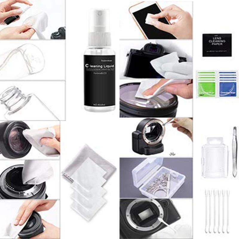 Набор для чистки камеры DSLR 29 в 1 семейный набор включает чистящие тампоны