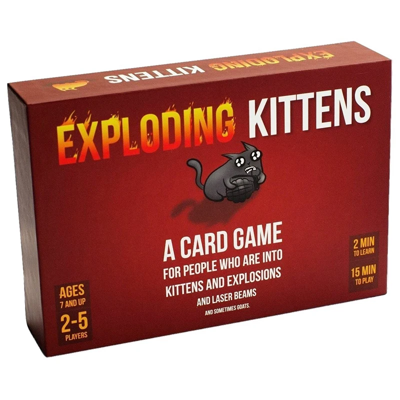 Настольная игра Red Exploding Kittens для семейвечерние веселая - Цена: 2843.94