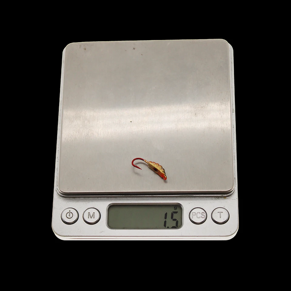 WALK FISH 6Pcs 21MM/1.5G Mini Winter Ice Jig Maggot Worm Metal Bait Sinking Lead Head Hook Fishing Lure Jigging Tackle - купить по