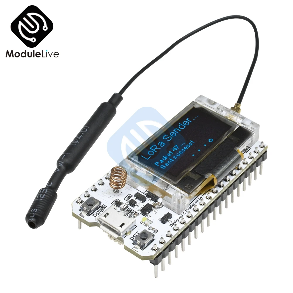 868 МГц 915 SX1276 ESP32 LoRa 0 96 дюймов синий OLED цифровой дисплей Bluetooth WIFI комплект модуль IOT