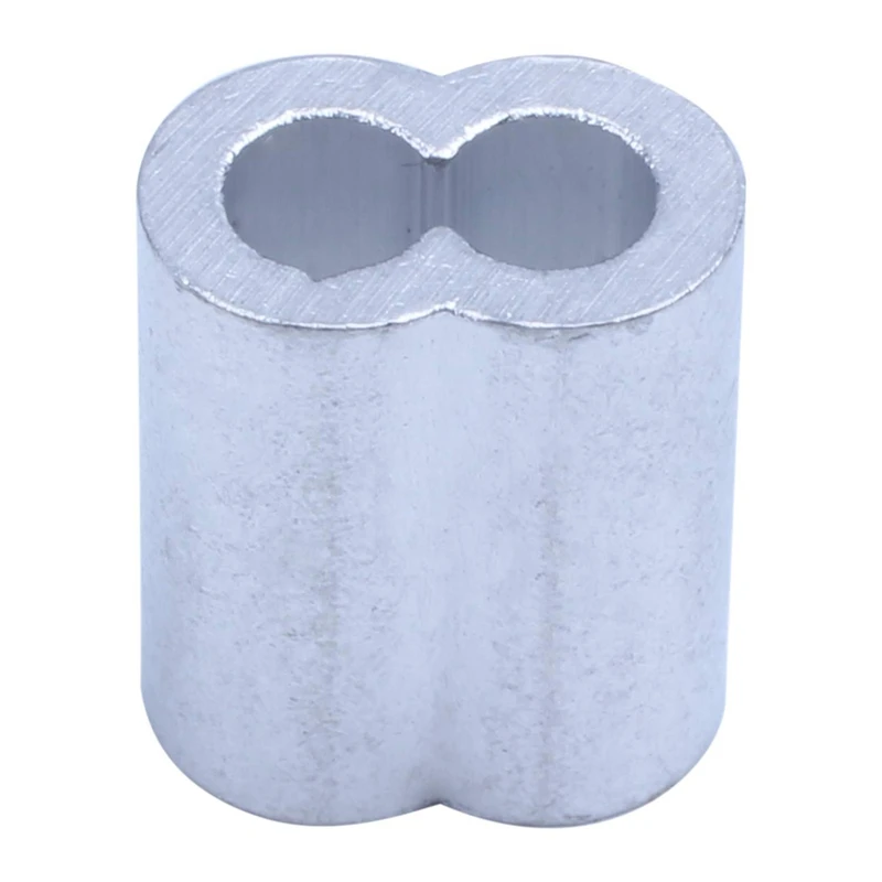 

150 Pcs Aluminum Crimping Loop Sleeve for Diameter Wire Rope and Cable 4Mm & 3Mm