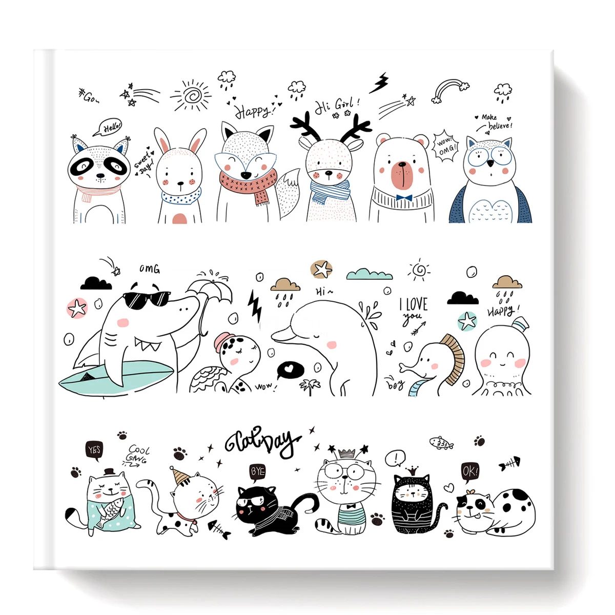 

Various Funny Animals Clear Stamps For DIY Scrapbooking/Card Making Stamps Fun Decoration Supplies