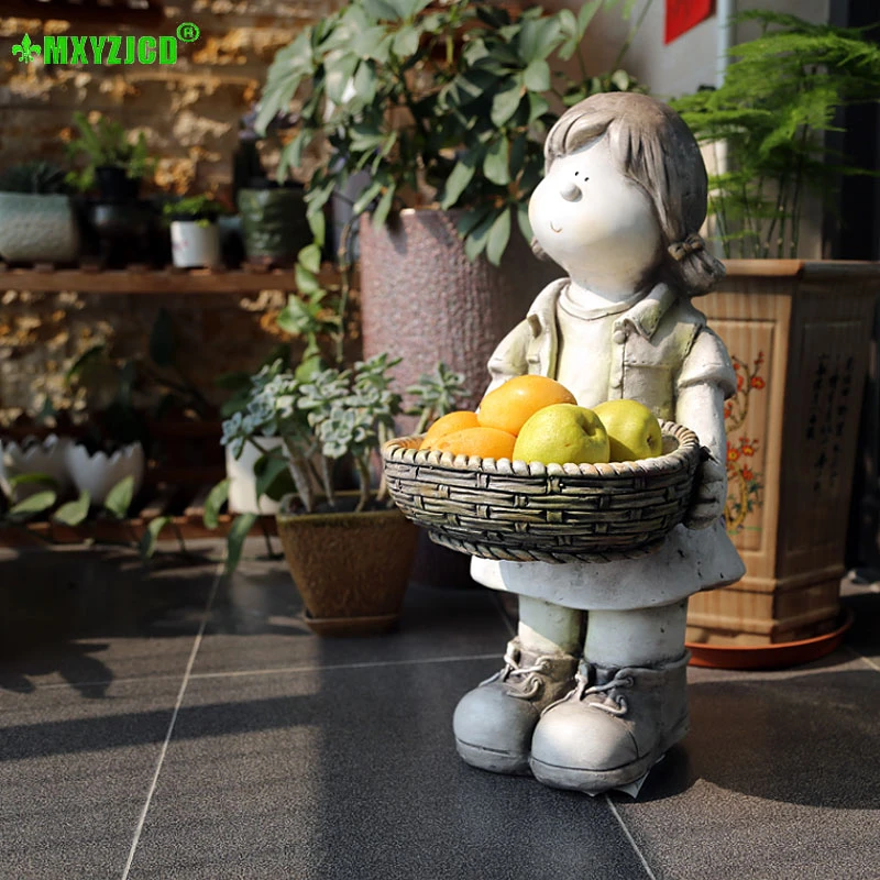 Суккулентный горшок для растений маленьких девочек цветочный скульптура с