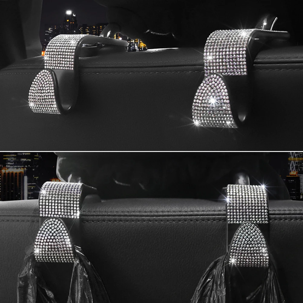 5pcs shiny car accessories set bling rhinestone kit w dual usb car charger air vent phone mount 3 in 1 charging cable and hooks free global shipping