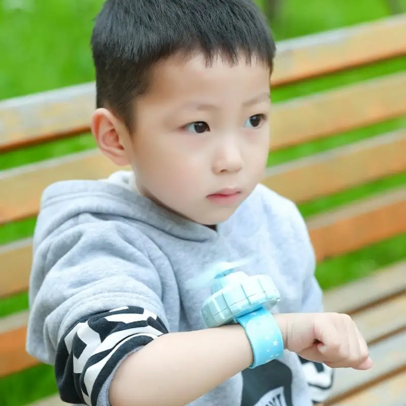 Наручные мини-часы с вентилятором и USB-зарядкой летние портативные беззвучные