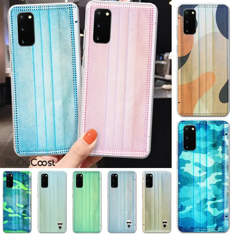 

Couple Fashion Creative Mask Phone Case For Samsung S5 6 7 8 9 10 S8 S9 S10 Plus S10E Lite S10-5G S20 UITRA Plus