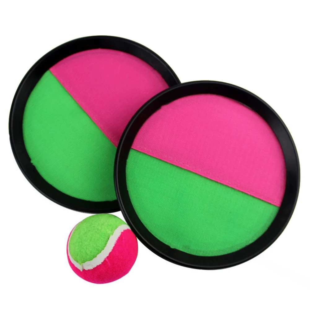 

1 Set Kids Sucker Sticky Ball Toy Outdoor Sports Catch Ball Game Set Throw And Catch Parent-Child Interactive Outdoor Toys GYH