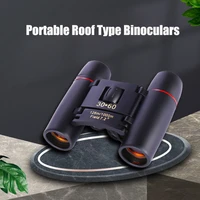 30x60 binocular roof binoculars rubber handle outdoor portable high magnification mini blue red film night vision binoculars