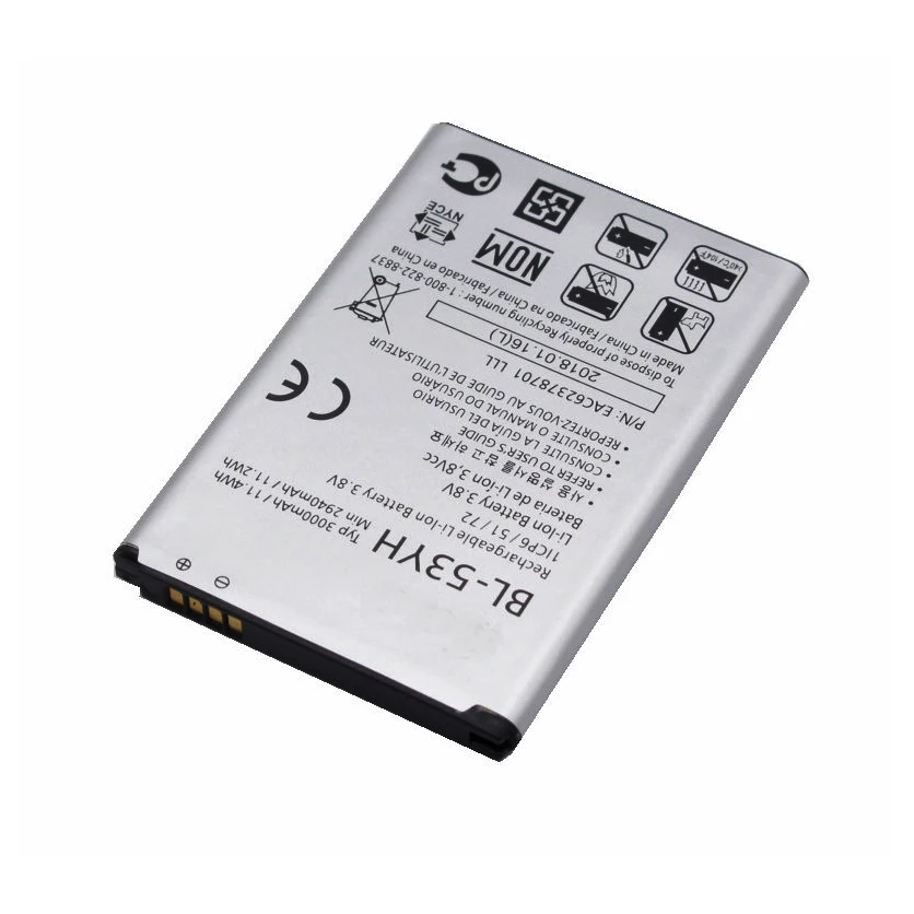 3000 мА/ч, BL-53YH Замена Батарея для LG G3 F400 F400K F460 F470 D830 D850 VS985 D850 D851 D852 D855 D857 D858 D859 LS990