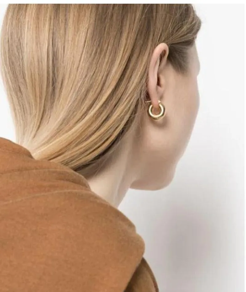 

2020 New Gold Fashion Ol Simple Small Circle Ear Stud Earrings