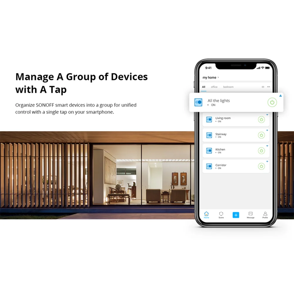 Пульт дистанционного управления SONOFF BasicR2 RFR2 ETL Wi-Fi поддержка Alexa Google Home |