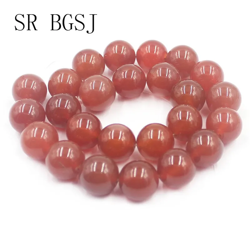 Free Shipping 6 8 10 12 14 16 20mm Red Agat Onyx Gems Genuine Natural Round Beads Stone DIY Strand 15&quot | Украшения и