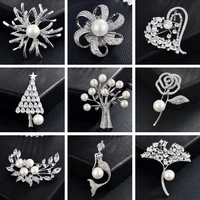 new arrivel fashion women cubic zircon brooches pin sweater coat accessories feather flower insect beautiful broches pins broche