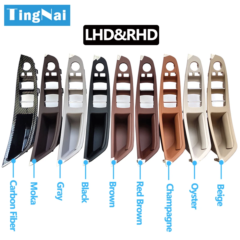 

LHD RHD Interior Door Armrest Panel Pull Handle Cover Trim Replacement for BMW 5 Series F10 F11 520 523 525 528 530
