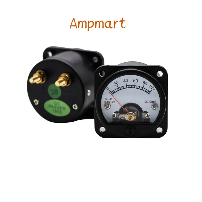Ampmart 1 шт. 45 мм круглая подвижная катушка панель Измеритель DC100MA для 2A3 300B 6550 211 KT88 AMP