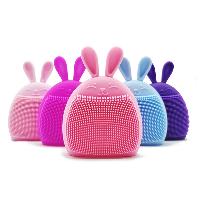Силиконовая форма в виде кролика Очищающая щетка для лица очиститель пор