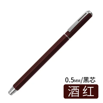 Pentel гелевая ручка BLN665D быстросохнущая металлическая ручка для деловых подписей офисная низкогравитационная Подарочная коробка 0,5 мм - Цвет: Wine red