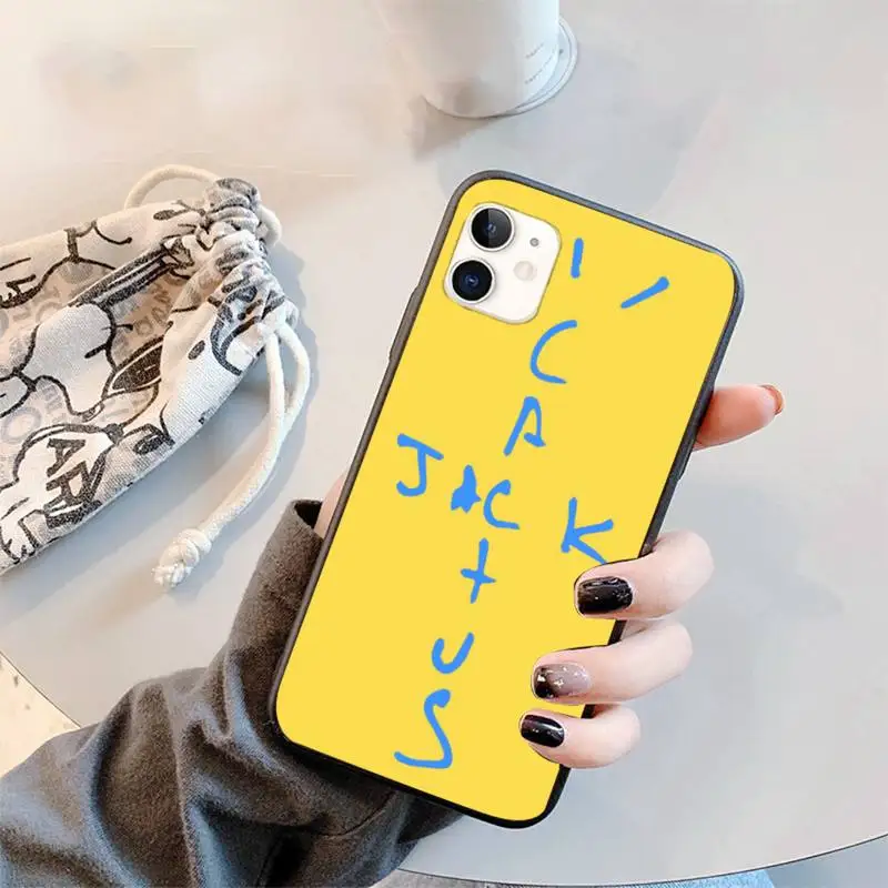 

cactus jack letter words Phone Case for iPhone 11 12 pro XS MAX 8 7 6 6S Plus X 5S SE 2020 XR mini