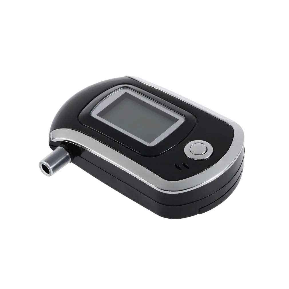 

100% Digital Breath Alcohol Tester LCD Breathalyzer Analyzer 5 Mouthpiece High Sensitivity Professional Quick Response AT6000