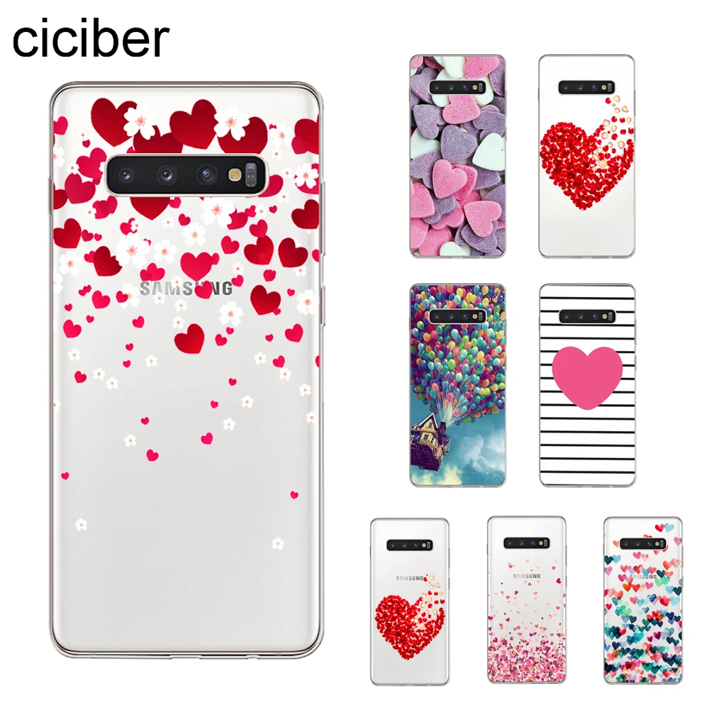 Ciciber Дизайн Любовь Сердце чехол для Samsung Galaxy S9 S8 S7 S6 S10 S10e + Edge Plus S5 мини телефонные