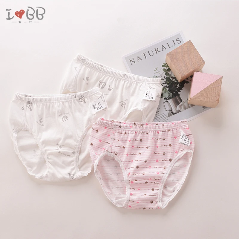 Комплект из 3 предметов трусики для девочек детские трусы девушек милые