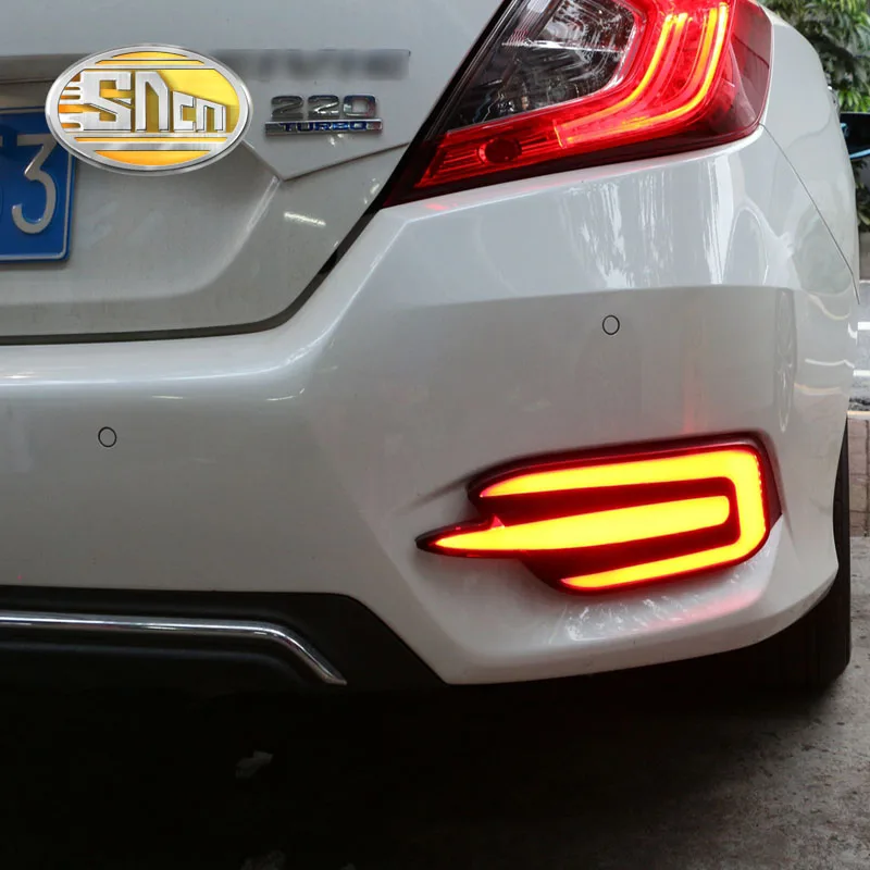 2 шт. для Honda Civic Седан 2016 2017 2018 2019 мульти-функции Автомобильный светодиодный
