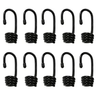 10 штук с пластиковым покрытием стальные проволочные крючки 8 мм ударный Шнур Банджи Эластичный Шнур Банджи аксессуары