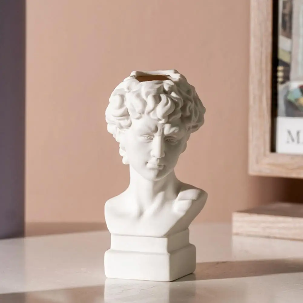 Статуя Давида Цветочная ваза белая керамическая римская скульптура