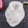 white Женский зимний искусственный мех теплый шарф модный утолщенный мех имитация меха трава шарфы Палантин белый Hairball - Цвет: white