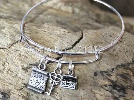 

20 шт./лот браслет с сокровищами пирата, карта, ключ, грудь, Пираты Карибского моря, пиратские украшения