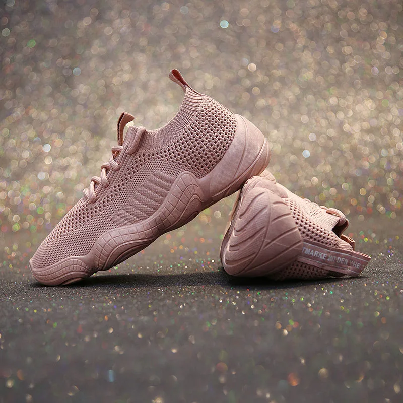 

Brand Women Shoes Sneakers Women Flat Platform Shoes Woman Stretch Fabric Breathable Lace-up Casual Ladies Shoes High Quality