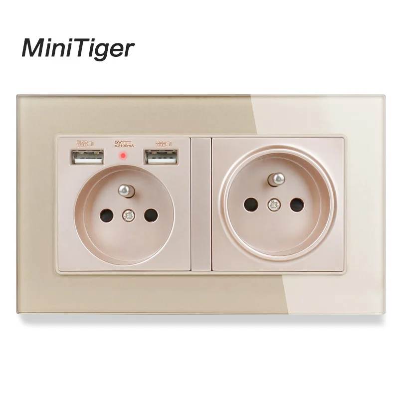 Настенная розетка с 2 USB-портами и светодиодным индикатором | Обустройство дома