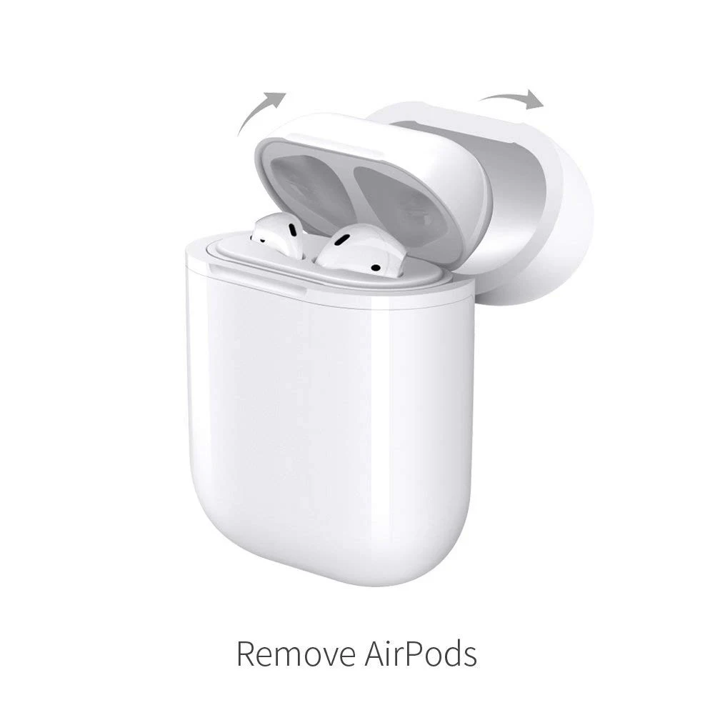 Беспроводной зарядный чехол Qi стандарт AirPods для Apple iPhone samsung Беспроводное