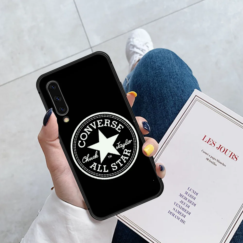 

Luxury Brand Conv Trendy Phone Case For Huawei P Mate 10 20 30 40 Pro Lite Smart 2019 2021 black Coque 3D Waterproof Silicone