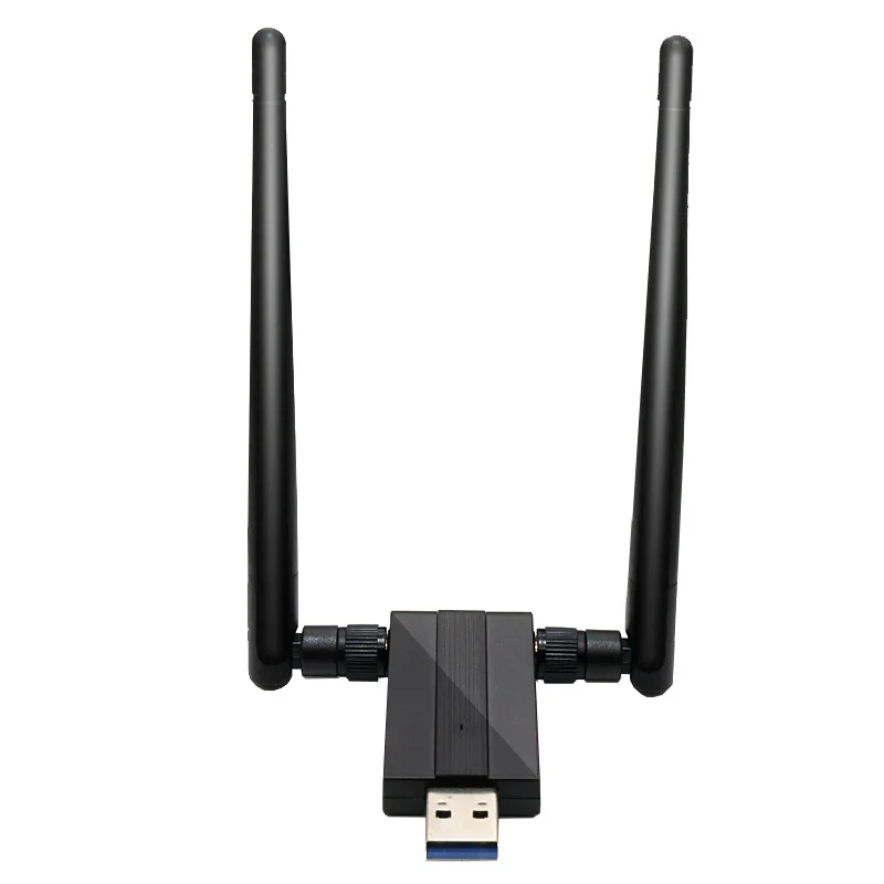 USB3.0 беспроводная сетевая карта с двойной антенной 1200 Мбит/с для Windows Win7 Win8 Win10 компьютерный беспроводной адаптер Wi-Fi ключ