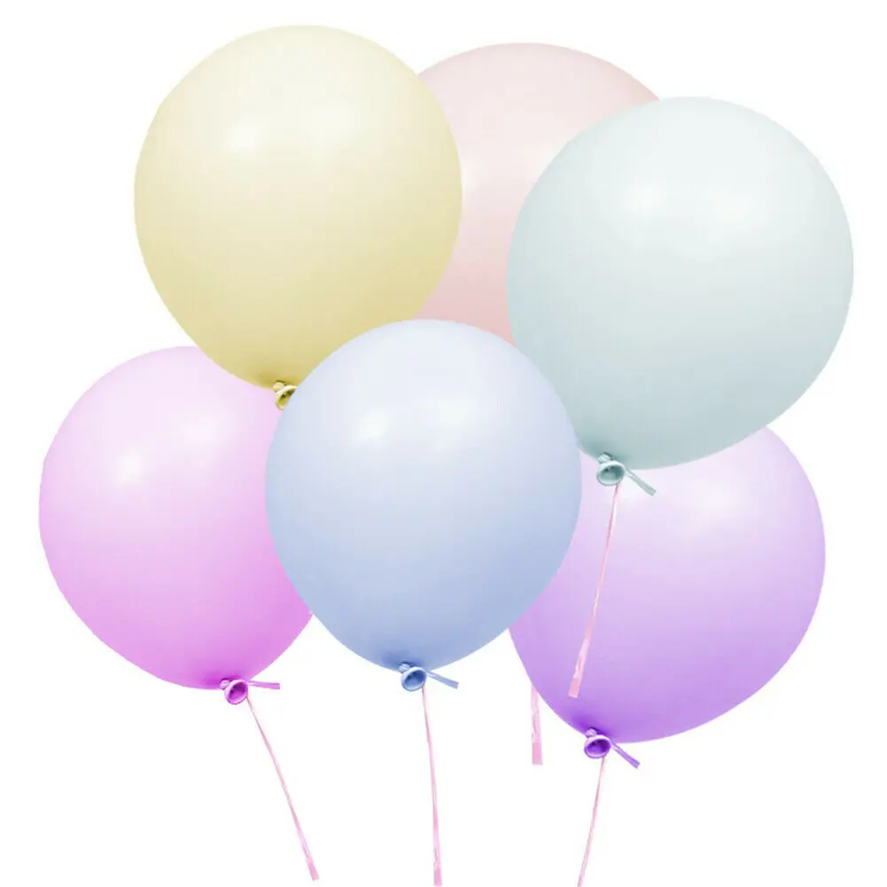 Pack of 100 Macaron Candy Colored Party Balloons Pastel Latex Balloons 10 Inch For Birthday wedding party decoration - Color: Multicolor