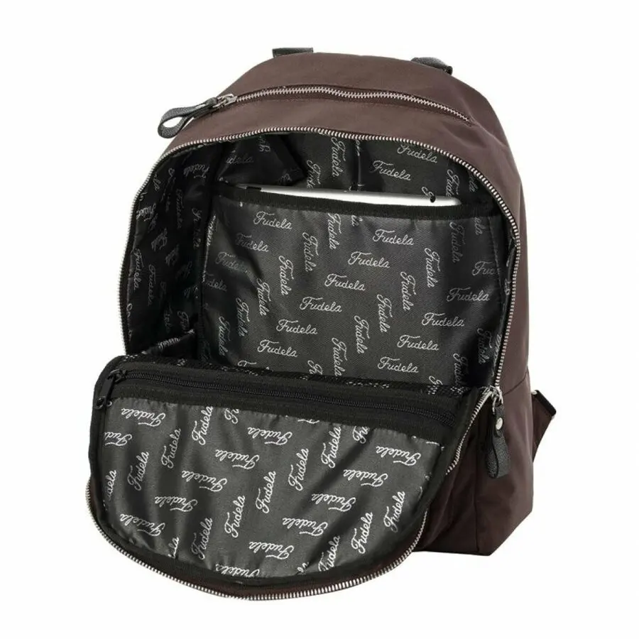 

Unisex Backpack FUDELA Hartwell coffee backpack Brown 2021 Fashion
