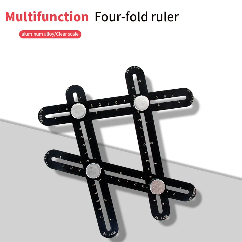 

Новая многофункциональная шестистворчатая керамическая плитка для ванной комнаты, душевая линейка, трехстворчатое правило, плитка для све...