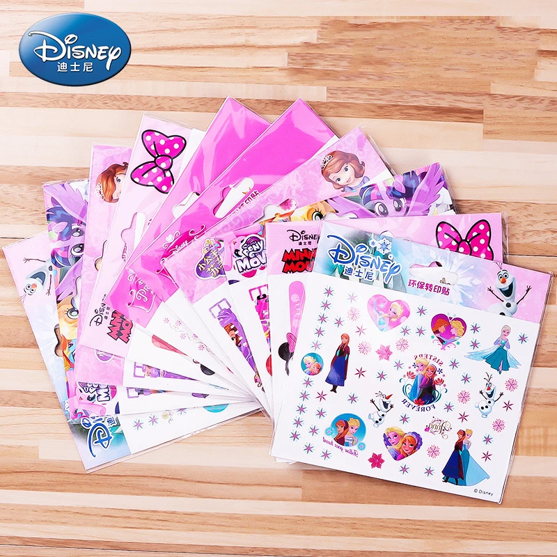 Disney игрушка Холодное сердце Эльза Анна Временные татуировки для девочек боди-арт