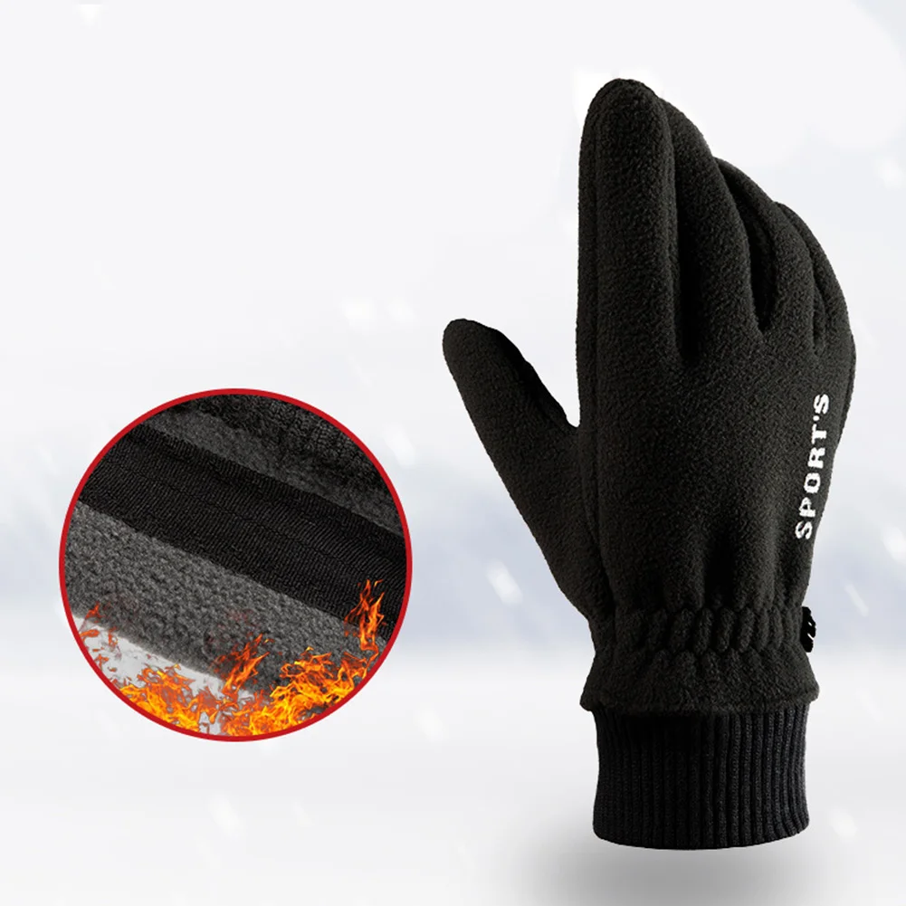 

For outdoor sports Gloves Touch screen non-slip Plus velvet thicken Polar fleece