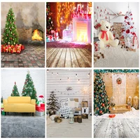 christmas indoor theme photography background christmas tree fireplace children for photo backdrops 21712 yxsd 11