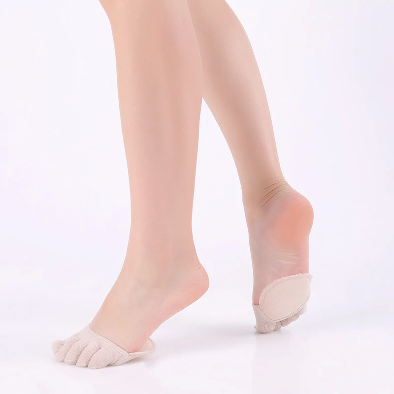 Женские носки силиконовая противоскользящая подкладка открытый носок